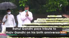 Rahul Gandhi pays tribute to Rajiv Gandhi on his birth anniversary