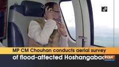 MP CM Chouhan conducts aerial survey of flood-affected Hoshangabad