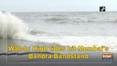 Watch: High tides hit Mumbai's Bandra Bandstand
