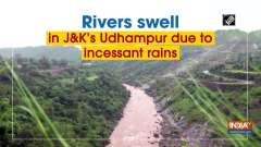 Rivers swell in J&K's Udhampur due to incessant rains