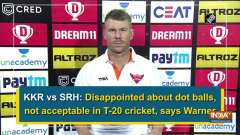 KKR vs SRH: Disappointed about dot balls, not acceptable in T-20 cricket, says Warner