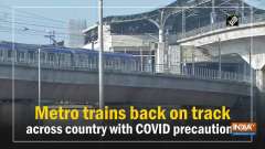 Metro trains back on track across country with COVID precautions