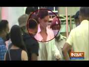 Deepika Padukone along with Ranveer Singh arrives at Goa Airport