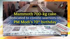 Mammoth 700-kg cake dedicated to corono warriors on PM Modi's 70th birthday
