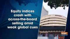 Equity indices crash with across-the-board selling amid weak global cues