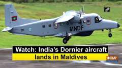 Watch: India's Dornier aircraft lands in Maldives