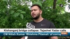Kishanganj bridge collapse: Tejashwi Yadav calls CM Nitish Kumar 'Bhishma Pitamah' of corruption