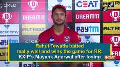 Rahul Tewatia batted really well and wins the game for RR: KXIP's Mayank Agarwal after losing