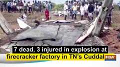 7 dead, 3 injured in explosion at firecracker factory in TN's Cuddalore