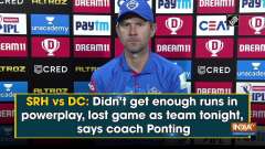 SRH vs DC: Didn't get enough runs in powerplay, lost game as team tonight, says coach Ponting