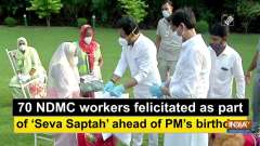 70 NDMC workers felicitated as part of 'Seva Saptah' ahead of PM's birthday