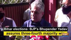 Bihar elections: BJP's Bhupender Yadav assures three-fourth majority win