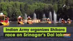 Indian Army organizes Shikara race on Srinagar's Dal lake