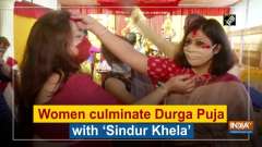 Women culminate Durga Puja with 'Sindur Khela'