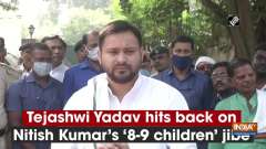 Tejashwi Yadav hits back on Nitish Kumar's '8-9 children' jibe