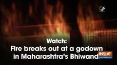 Watch: Fire breaks out at a godown in Maharashtra's Bhiwandi