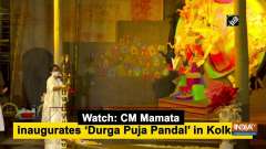 Watch: CM Mamata inaugurates 'Durga puja Pandal' in Kolkata
