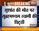 Subramanian Swamy writes letter to PM in regard with Sushant Singh Rajput's death