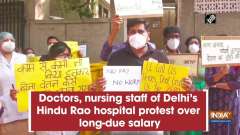 Doctors, nursing staff of Delhi's Hindu Rao hospital protest over long-due salary