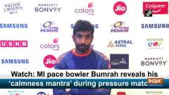 Watch: MI pace bowler Bumrah reveals his 'calmness mantra' during pressure matches