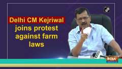 Delhi CM Kejriwal joins protest against farm laws