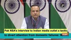 Pak NSA's interview to Indian media outlet a tactic to divert attention from domestic failures: MEA