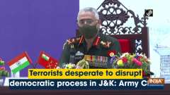 Terrorists desperate to disrupt democratic process in J&K: Army Chief
