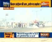 Farmers' protest: Tear gas used by Police to block agitators at Delhi - Haryana border