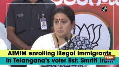 AIMIM enrolling illegal immigrants in Telangana's voter list: Smriti Irani