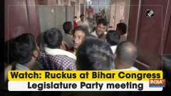 Watch: Ruckus at Bihar Congress Legislature Party meeting
