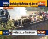 Farmers' protest: Barricades Flung Into River by Agitators