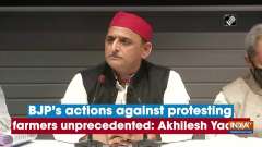 BJP's actions against protesting farmers unprecedented: Akhilesh Yadav