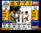 Bihar election results: Celebrations outside BJP office in Patna