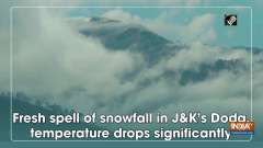 Fresh spell of snowfall in JandK's Doda, temperature drops significantly