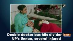 Double-decker bus hits divider in UP's Unnao, several injured