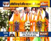 GHMC polls: Amit Shah holds roadshow in Hyderabad's Old City