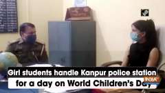 Girl students handle Kanpur police station for a day on World Children's Day