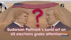 Sudarsan Pattnaik's sand art on US elections grabs attention