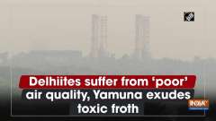 Delhiites suffer from 'poor' air quality, Yamuna exudes toxic froth