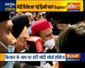 Akhilesh Yadav holds sit-in protest in Lucknow after police stop his Kisan Yatra