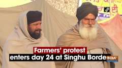 Farmers' protest enters day 24 at Singhu Border