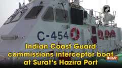 Indian Coast Guard commissions interceptor boat at Surat's Hazira Port