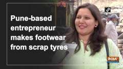Pune-based entrepreneur makes footwear from scrap tyres