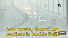 Cold waves, 'severe' AQI continue to trouble Delhi