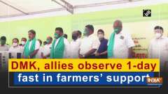 DMK, allies observe 1-day fast in farmers' support