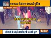 Bengal: BJP workers lathi-charged near police station in North 24 Pargana
