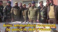 Arms, ammunitions recovered by police in J&K's Poonch