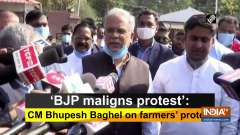 'BJP maligns protest': CM Bhupesh Baghel on farmers' protest