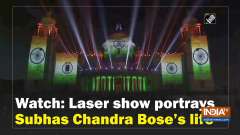Watch: Laser show portrays Subhas Chandra Bose's life