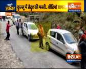 Watch: Wild leopard gels up with people on Kullu road